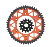 Pignone universale per moto 520 45T ~ 52T 15T compatibile con 620 690 640 LC4 R Ll SM SMC 790 890 Adventure R Rally SMR Ltd Ed sostituzione aftermarket(15T-52T)