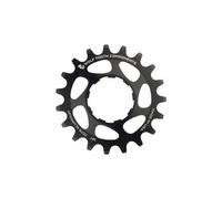 Pignone wolf tooth in alluminio per velocita singola nero