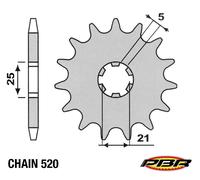 Pignone z=10 per Ossa TR 280I 2010-2011 PBR