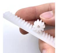 Pignoni del mandrino 1 pz 1 Modulo Cremagliera con 1 M 10 Denti Spur Gear 3mm D Foro Ingranaggio Cilindrico 38 Denti Flessibile nylon Trasmissione Ad Ingranaggi Cremagliera Ingranaggi dell'albero