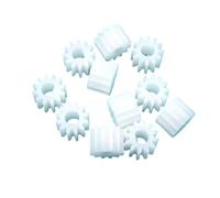 Pignoni del mandrino 10 pz Ingranaggio In Plastica 3mm 4mm Foro D 0.5 Modulo 15 Denti Denti Dritti Gear 8.4mm Diametro 6mm Spessore 0.5M 15T Ingranaggio Motore Ingranaggi dell'albero(White,3MM BORE)