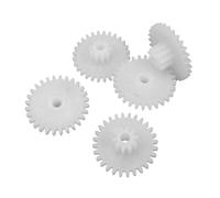 Pignoni del mandrino 5 pz 28122B Doppio Strato di Plastica Denti Dritti Ingranaggio 0.5 Modulo 28 Denti 12 Denti Doppio Strato Ingranaggio 2mm Loose Fit Spur Gear Ingranaggi dell'albero