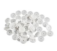 Pignoni del mandrino 50 pezzi ingranaggio in plastica 2mm foro interno C202 C282A piccolo pignone 20 denti 28 denti giocattolo fai da te modello di auto motore ingranaggio Ingranaggi dell'albero