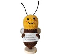 PIGPIGFLY Busy Bee - Set all'uncinetto con moneta di miele, regalo di addio per colleghi, regalo di apprezzamento per il lavoro di squadra, motivatore della produttività, abbraccio tascabile, regalo