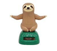 Pigro a energia solare, pigro danzante a energia solare - Auto Bobblehead Animal,Bambola a mano tremante ad energia solare, ballerina con pomponi animata pigrizia per auto, tavolo, casa,
