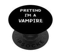 pigro costume di Halloween camicia finge io sono un vampiro PopSockets PopGrip Adesivo