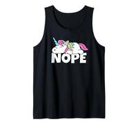 Pigro Unicorn Non Oggi Nope Canotta