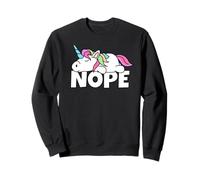 Pigro Unicorn Non Oggi Nope Felpa