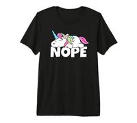 Pigro Unicorn Non Oggi Nope Maglietta Premium