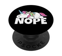 Pigro Unicorn Non Oggi Nope PopSockets PopGrip Adesivo