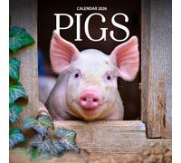 Pigs 2026 Calendar: Farm Animal Photography of Playful & Adorable Pigs