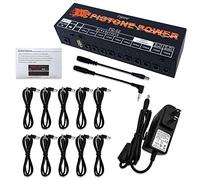 Pigtone Alimentatore a pedale per effetti chitarra, 10 uscite CC, adatto per pedali da 9 V/12 V/18 V con protezione da cortocircuito/sovracorrente, indicatore LED separato USB (5V2A) PD-02