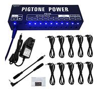 pigtone PD-03 - Pedale effetto chitarra, 10 uscite CC indipendenti, alimentazione adatta per 9 V, 12 V, 18 V, 100 mA, 400 mA, protezione da sovracorrente e corto circuito