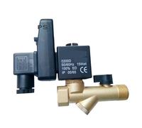 PIHWGUVD 1PCS 1/2 "Timer Elettrico Valvola Automatica dell'Acqua Elettrovalvola di Scarico Elettronica for compressore d'Aria Valvola di Scarico elettrica dell'Acqua di condensa(24vac-OPT-a)