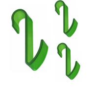 Pika Shop 3 PZ Appendino per Termoarredo Tubo orizzontale Modello Hook Verde
