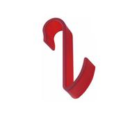 Pika Shop Appendino per Termoarredo Tubo orizzontale Modello Hook Rosso