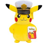 PIKACHU Pokemon PELUCHE Originale Ufficiale 20cm Versione CAPITAN PIKACHU