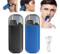 Pikapipy - Rasoio per peli del naso, 2024 Premium Pikapipy, tagliacapelli elettrico portatile impermeabile IPX7, 2 in 1, tagliacapelli nasale (2 pezzi)