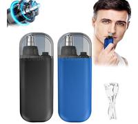 Pikapipy - Rasoio per peli del naso, trimmer per naso Pikapipy, 2 in 1, tagliacapelli nasale, impermeabile, elettrico portatile IPX7, ricaricabile (2 pezzi)