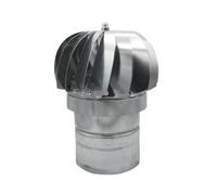 PIKAPPA 1308 Aspiratore eolico zincato a base tonda per condotti e canne fumarie ø 120 mm.