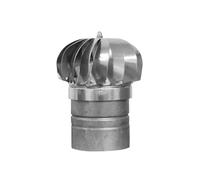 PIKAPPA 1309 Aspiratore eolico zincato a base tonda per condotti e canne fumarie ø 130 mm.