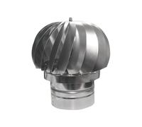 PIKAPPA 1324 Aspiratore eolico zincato a base tonda per condotti e canne fumarie ø 175 mm.
