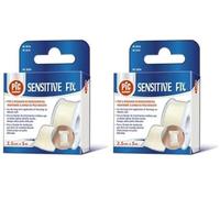 Pikdare Cerotto In Rocchetto Sensitive Fix Seta, 5 x 500 cm Con Fustella (Confezione da 2)
