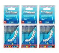 Pikdent Stuzzicolino 5 Azzurro 10 Pezzi 3x10 pz Spazzolino da denti