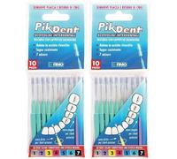 Pikdent Stuzzicolino 6 Verde 10 Pezzi 2x10 pz Spazzolino da denti