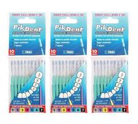 Pikdent Stuzzicolino 6 Verde 10 Pezzi 3x10 pz Spazzolino da denti