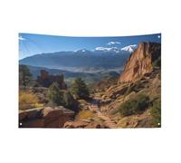 Pikes Peak Bandiera Colorado 61 x 88,9 cm No Fade Bandiera di benvenuto Giardino Cortile Casa Bandiere Decorative Garden Yard Sign Indoor Outdoor Banner Party Home Decor