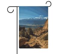 Pikes Peak, bandiera da giardino Colorado, double-face, 30,5 x 45,7 cm, bandiera verticale in lino, resistente bandiera per la casa per esterni e feste decorative