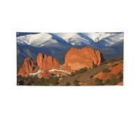 Pikes Peak Colorado Banner stampa bandiera per interni ed esterni banner per feste e cartelli poster personalizzato sfondo fotografico sfondo per affari laurea matrimonio evento decorazione piccolo