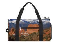 Pikes Peak Colorado - Borsa da palestra per uomo e donna, impermeabile, da viaggio, leggera, per sport e viaggi, colore bianco, taglia unica