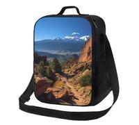 Pikes Peak Colorado - Borsa portapranzo per uomini e donne, grande capacità, riutilizzabile, isolata, con tracolla regolabile, per adulti