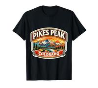 Pikes Peak Colorado Mountain Souvenir Memorabilia Escursionista Maglietta