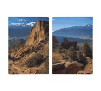 Pikes Peak Colorado - Porta passaporto con slot per carte e biglietti, custodia per passaporto in pelle PU, facile accesso, organizer per documenti essenziali da viaggio, impermeabile, per uomini e