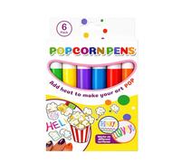 PIKEUIU Penna popcorn 3D a forma di bolle, pittura multicolore fai da te | La penna a bolle multicolore 3D presenta un'uscita di inchiostro liscia e una forte adesione del colore. Funziona su carta (1