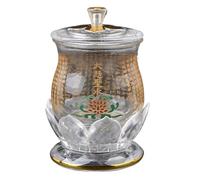 PIKITER Ciotola for acqua santa Mantra della Grande Misericordia, 11x6 cm, tazza for offerte del Buddha, for forniture buddiste, 1 pz.