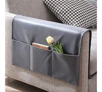 PIKITER Organizer for braccioli del Divano, Borsa portaoggetti for Poltrona con Tasche for Telecomando, rubrica telefonica, Occhiali, 60x110 cm, 1 pz.(Gray)