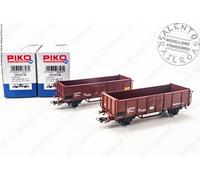 Piko 28327 H0 1:87 - set di 2 carri merci a sponde alte FS Tipo E con graffiti E