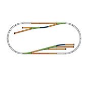 Piko 55330 H0 - Set di binari ad A, 27,4 x 9,6 x 6,2 cm, colore: Nero