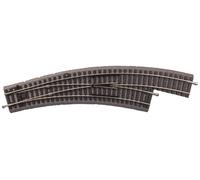 Piko 55423 Curva Switch Destro A-Gleis Con Letto Da R2 A R3 NUOVO 1:87