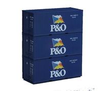 Piko 56200 Set 3 container da 20' P&O scala HO 1:87