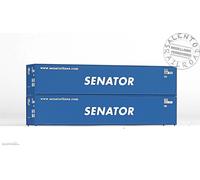 Piko 56240 - H0 1:87 - set di 2 container da 40' "Senator"