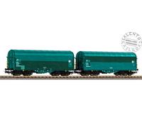 Piko 58288 - H0 1:87 set di 2 carri merci FS Shimmns telonati di Epoca VI