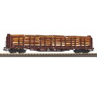 Piko carro pianale con stanti Roos-t642 RSBG con carico di legname H0