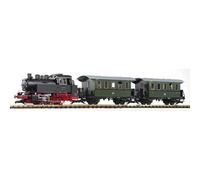 Piko G 37125 Starter kit in scala G locomotiva a vapore BR 80 con 2 vagoni