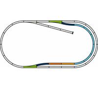 Piko H0 55321 - Set Di Binari A-Gleis Con Sottostruttura: C Nuovo