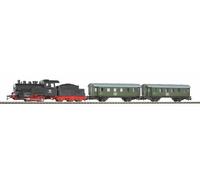 PIKO H0 57112 - Starter Set Con Zavorra Treno Locomotiva Vapore con Tender Merce